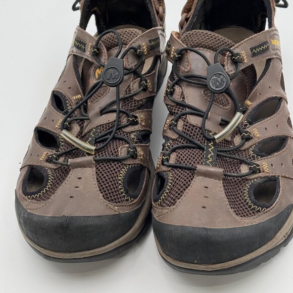 Merrell Portage Web Sandals 13 Dark Earth Performance Footwear Water Trekking - Picture 9 of 14